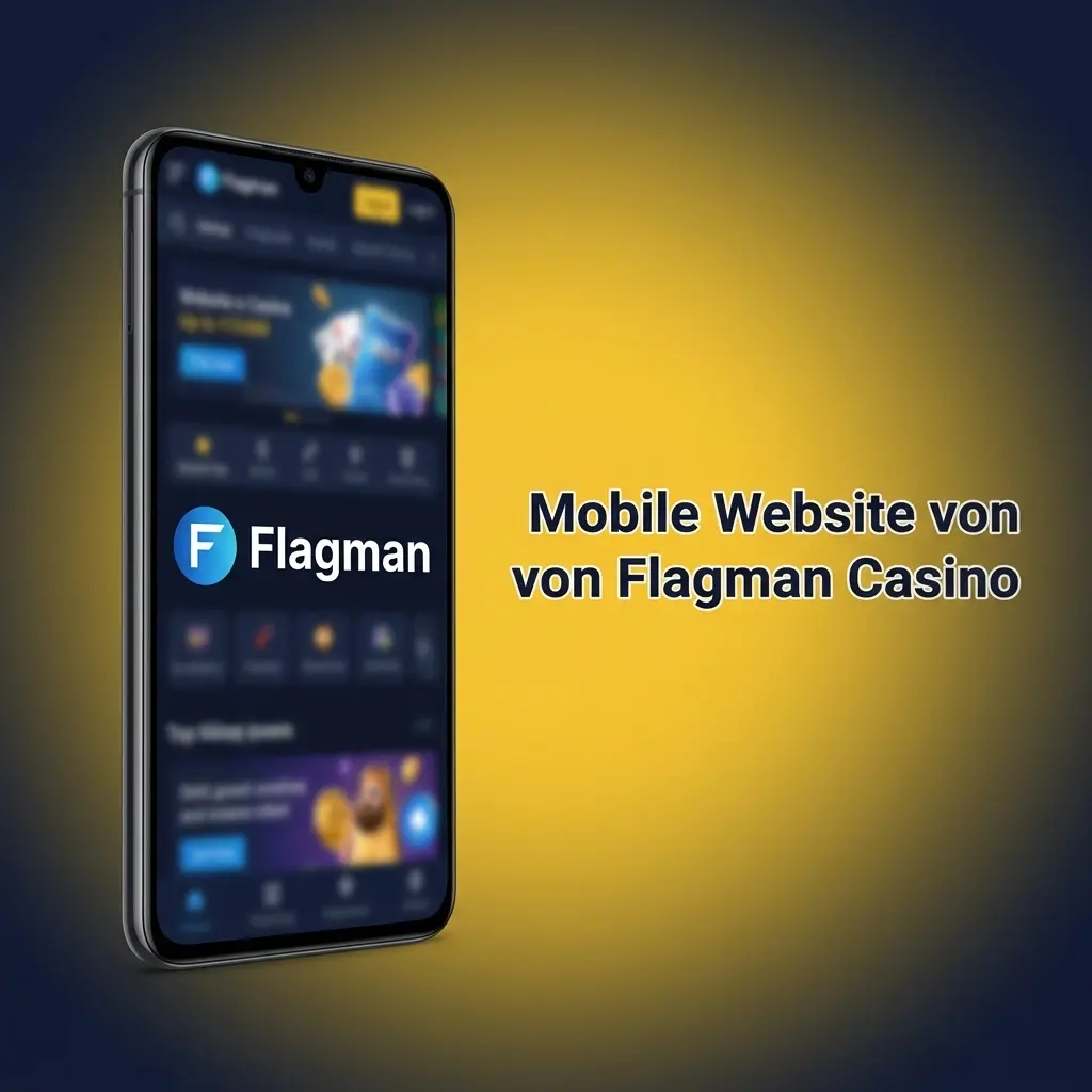 Mobile Website von Flagman Casino im Smartphone-Browser